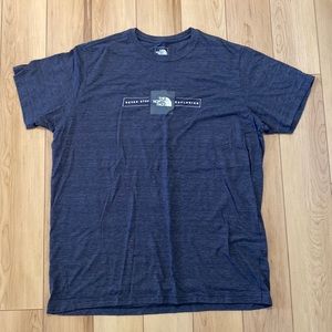 THE NORTH FACE Mens T Shirt XXL Slim Fit Blue